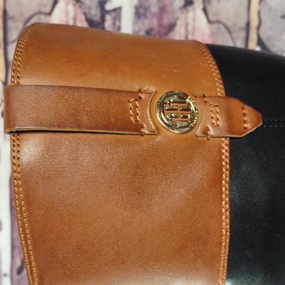 Tommy Hilfiger Faux Leather Equestrian Boots - Picture 7 of 14